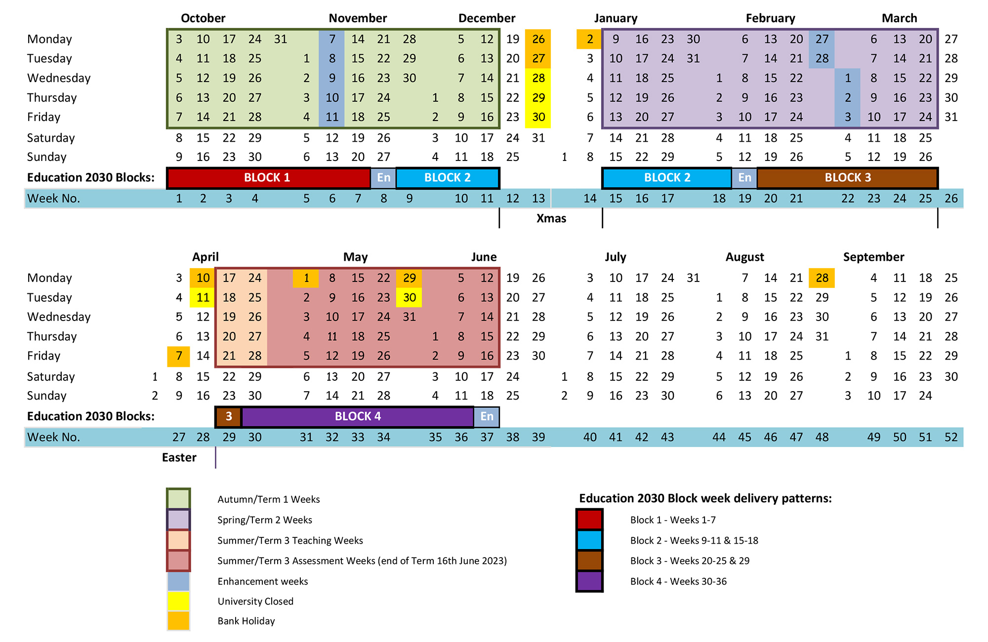 Academic Calendar – DCBS